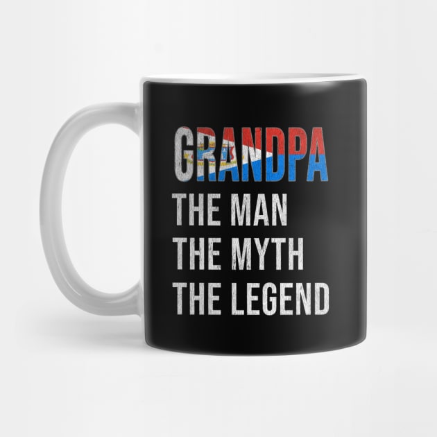 Grand Father St Sint Maartener Grandpa The Man The Myth The Legend - Gift for St Sint Maartener Dad With Roots From  Sint Maarten by Country Flags